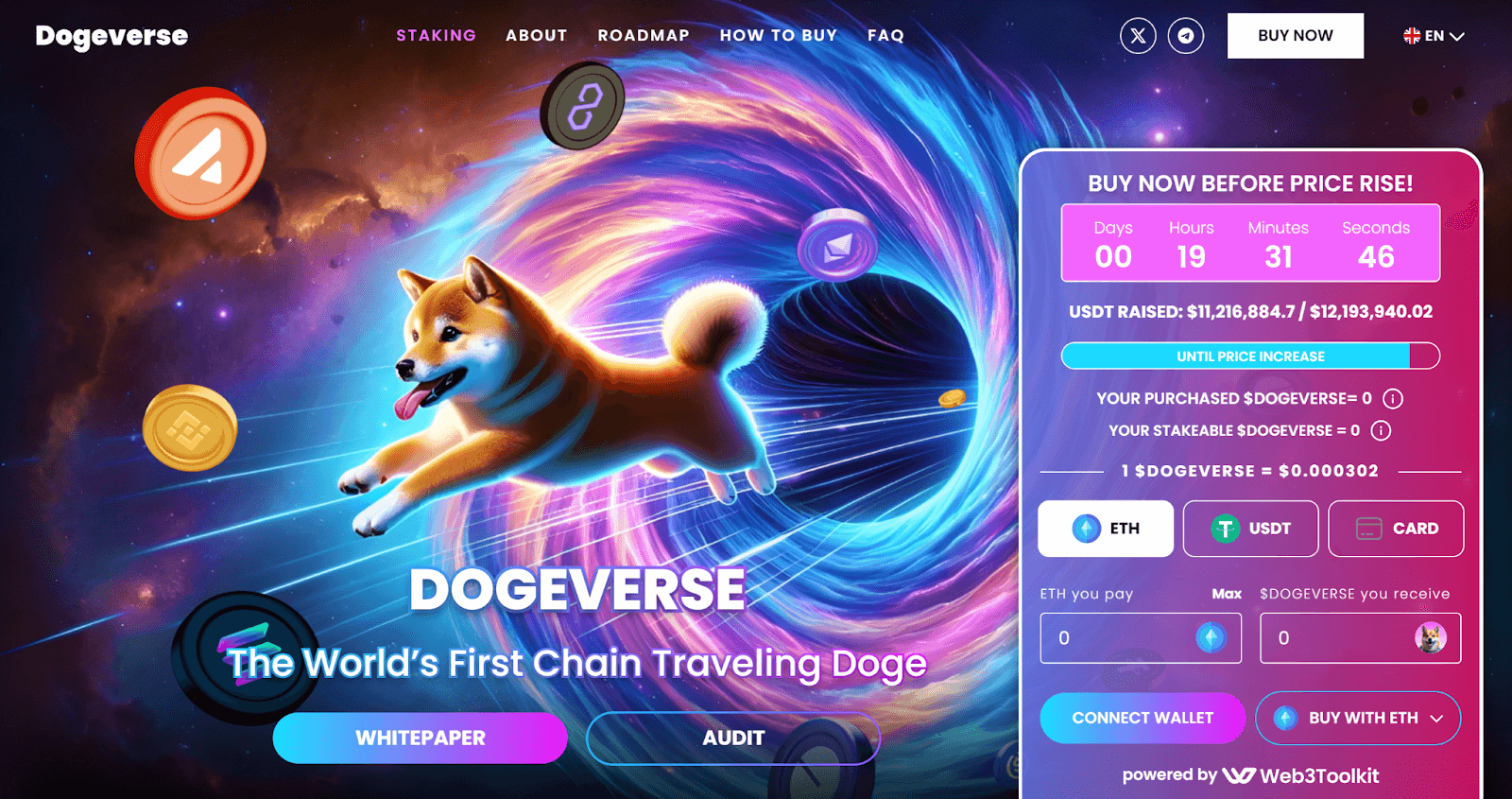 Dogeverse Breaks $11 Million in Crypto Presale, Integrates with Solana