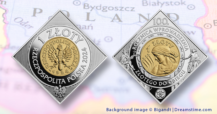 Poland Unveils Stunning Proof Coin to Celebrate 100 Years of the Zloty