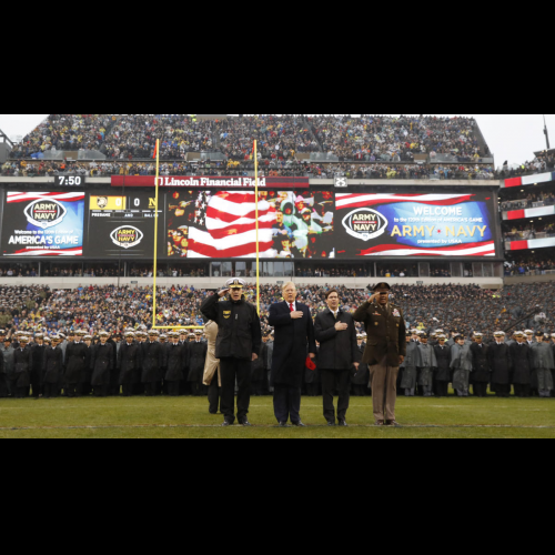 Trump Announces Shift in Policy for Service Academy Athletes at Army-Navy Game