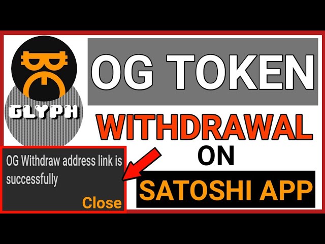 How to LINK OG Token WITHDRAWAL ADDRESS on Satoshi App | The correct evm address submission