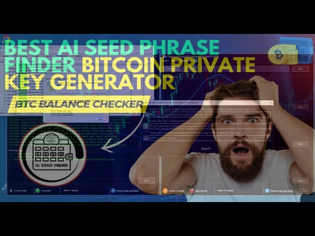 Easy way to recovery Bitcoin wallet access with lost seed phrase or private key generated by AI