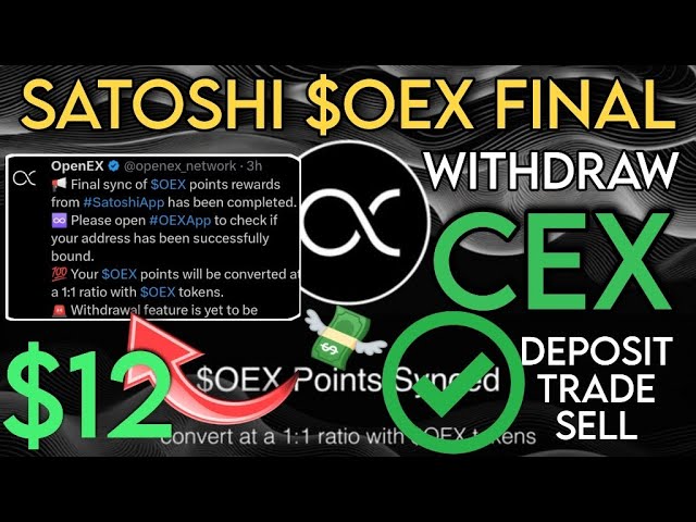 Satoshi $OEX live withdrawal new update | Oex Coin price today | OpenEx app mining news Crypto trade
