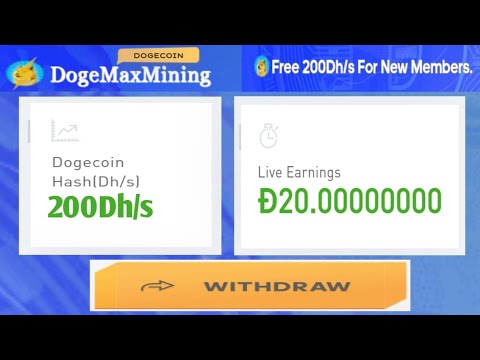 “2024 年指南：使用 Dogemaxmining 赚取免费 200Dh/s 狗狗币挖矿 - 无投资方式！”