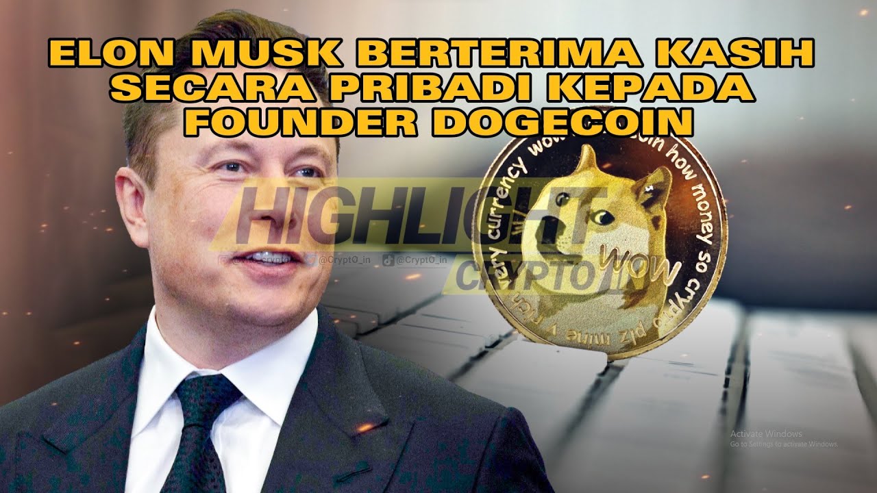 ELON MUSK DANKT DEN GRÜNDERN VON DOGECOIN PERSÖNLICH