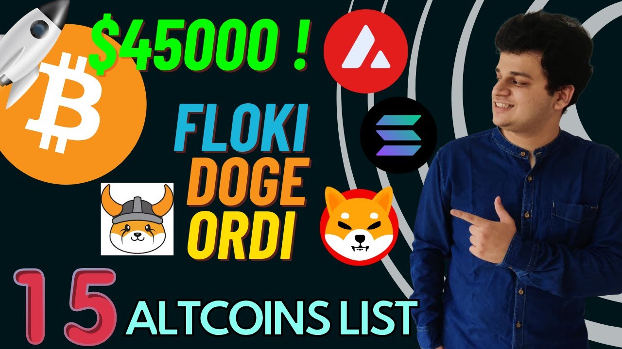 为什么序数 (ORDI) 转储？ | DOGECOIN 和 FLOKI 泵更新！比特币破45000美元？ #狗狗币