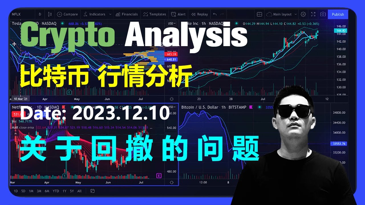 ビットコイン市場分析 2023.12.10 | リトレースメントに関する質問 | BTC | ビットコイン | 暗号 | 暗号通貨 | デジタル通貨 | 仮想通貨 | ドージコイン | ドージコイン