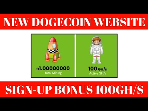 Bonus d'inscription de 100GH/S || Nouveau site minier Dogecoin gratuit 2023 || Examen du minage de Dogecoins