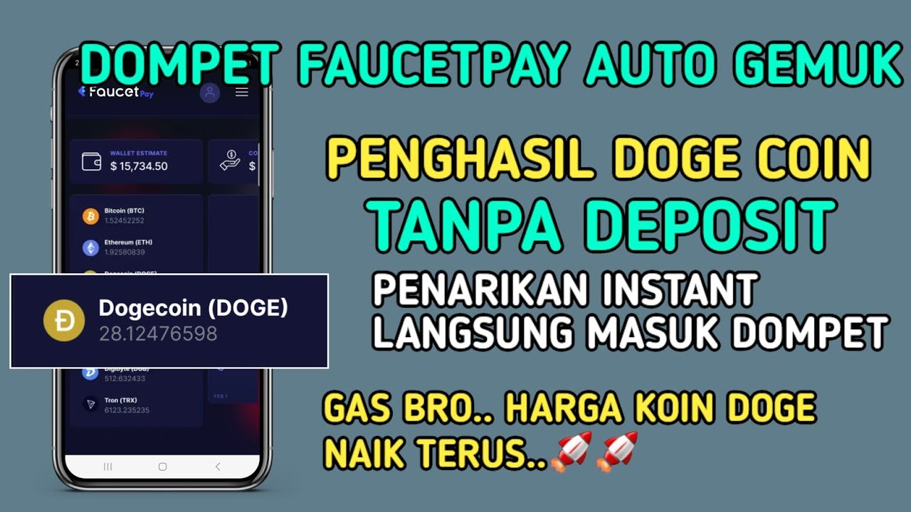 입금 없이 Doge 코인 획득, Faucetpay로 즉시 출금 | 무료 암호화 생성기