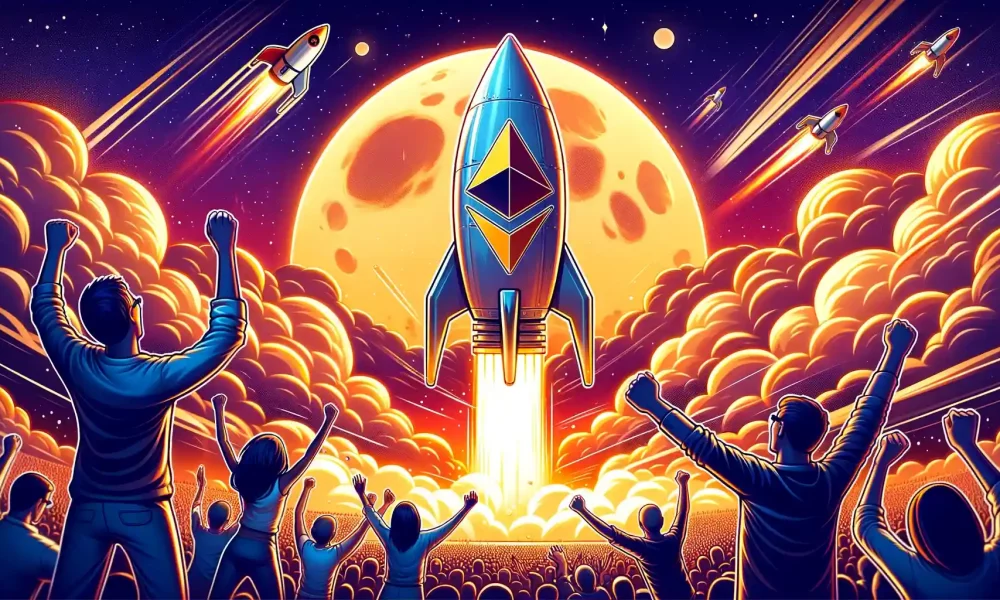 Ethereum Transaction Volume Skyrockets to 22-Month Peak, Defying Futures Market Dip