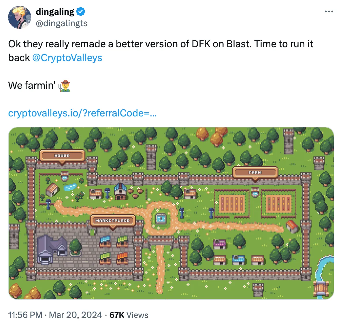 Crypto Valleys Blasts Off as Play-to-Earn Farming Sim Takes Center Stage