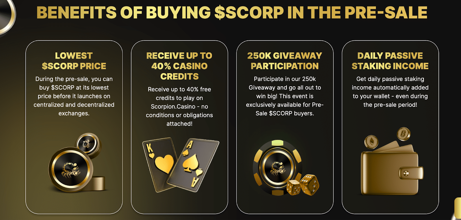 预售代币枯竭：Scorpion Casino 是下一个加密货币发电站吗？