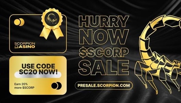 Scorpion Casino domine la prévente de crypto-monnaie du mois de mars, établissant un record