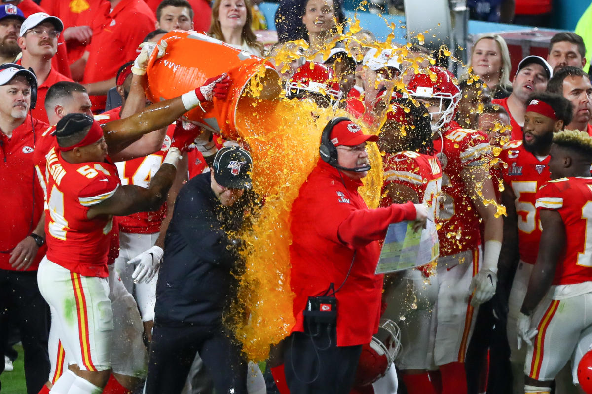 Gatorade Bath Mystery der Chiefs: Lila Regeln, Orange Wetten steigen für Super Bowl 58