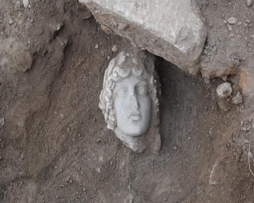 Excavations Unearth Ancient Apollo Head, Unveiling Byzantine City's Legacy