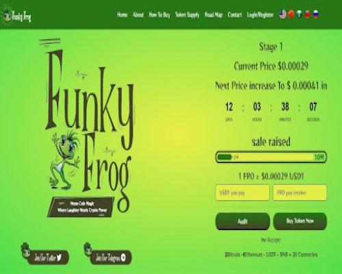 Funky Frog ($FRO) Soars to Prominence, Revolutionizing DeFi with 180% APY and Enhanced Security