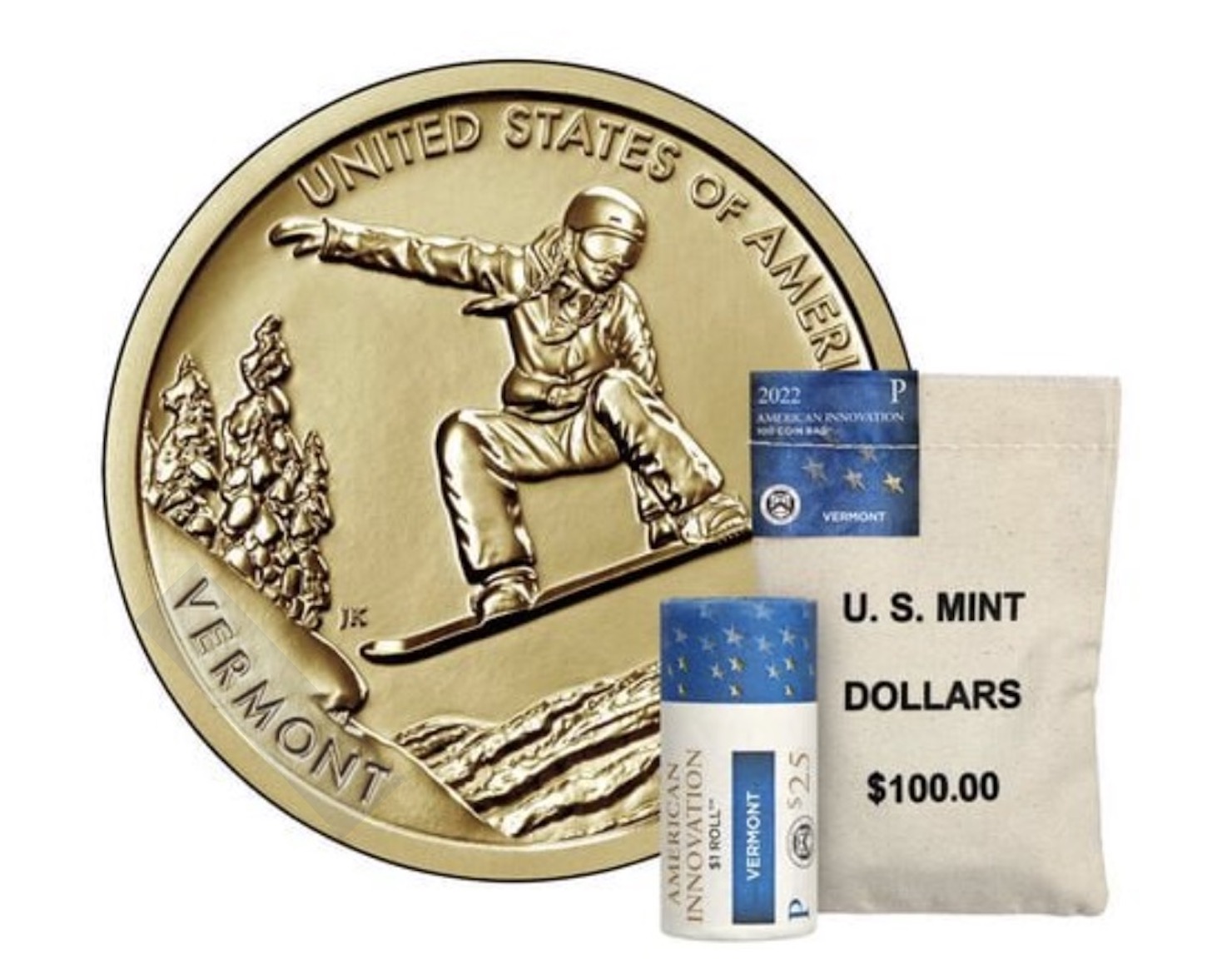 US Mint Unveils Vermont Dollar Coin Honoring Snowboarding Legend Jake Burton