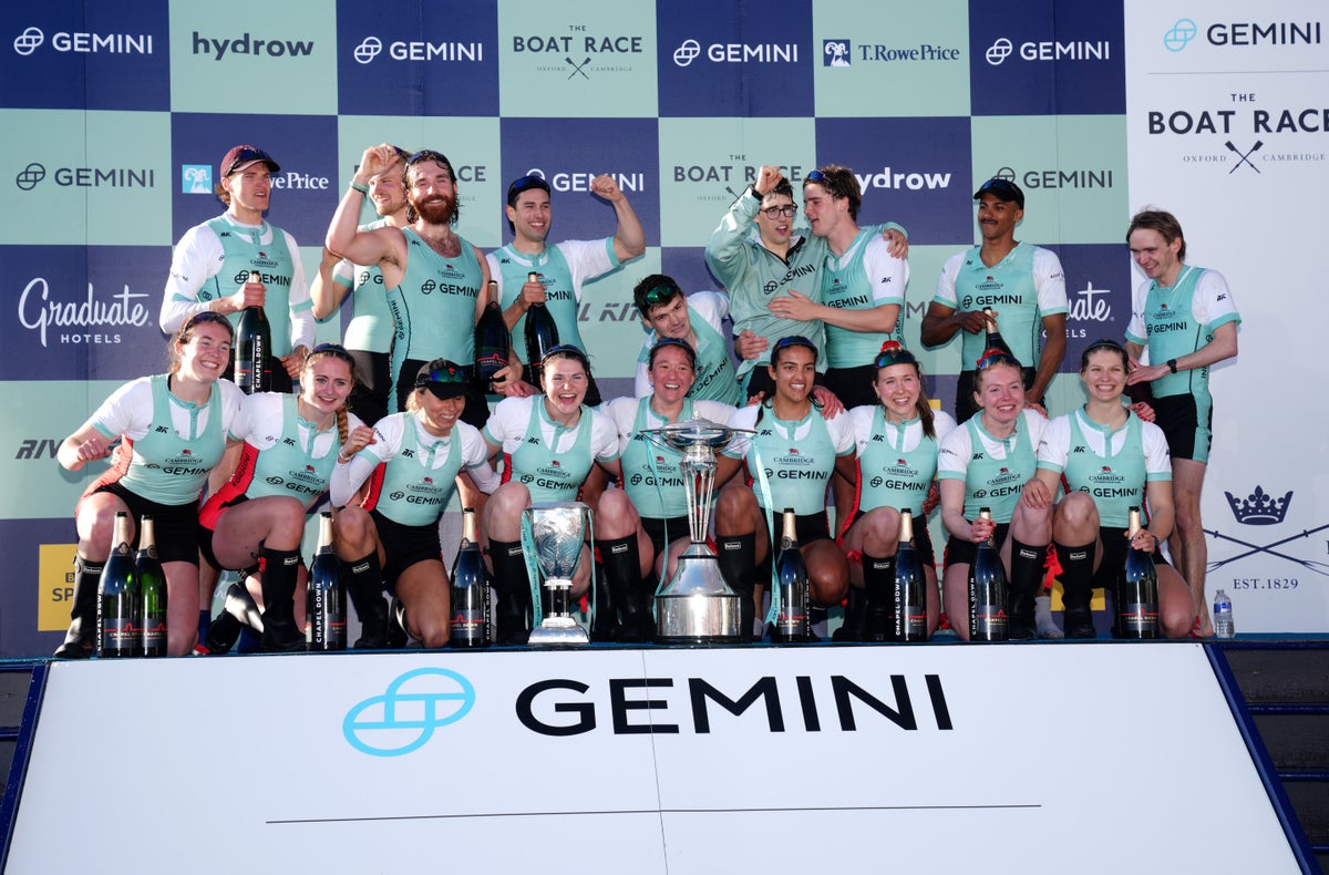 L'équipe de Cambridge balaie les épreuves d'aviron masculines et féminines pour maintenir sa domination