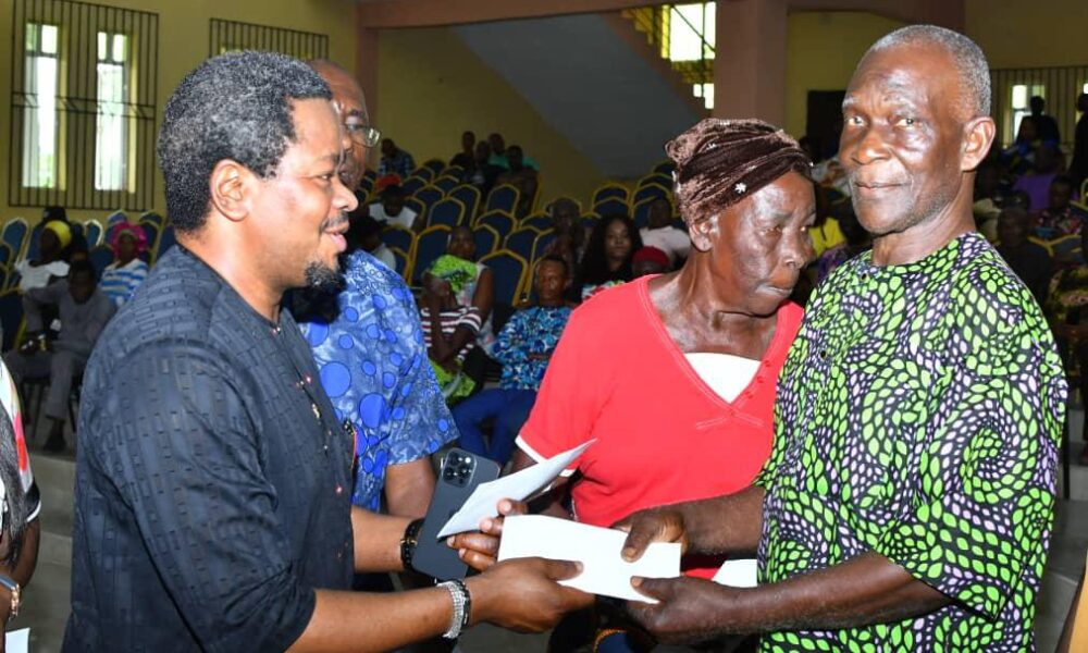 Executive Director Brings Easter Joy to Isoko Elders