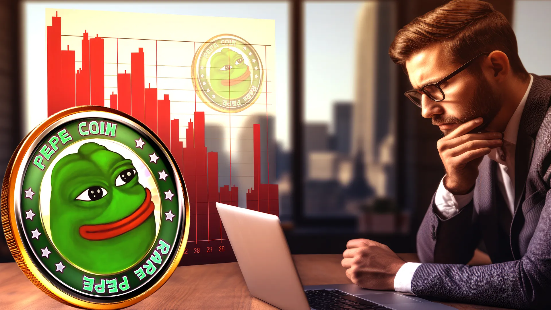 Pepe Coin は市場の楽観を示し、0.0000086 ドルで抵抗に対抗