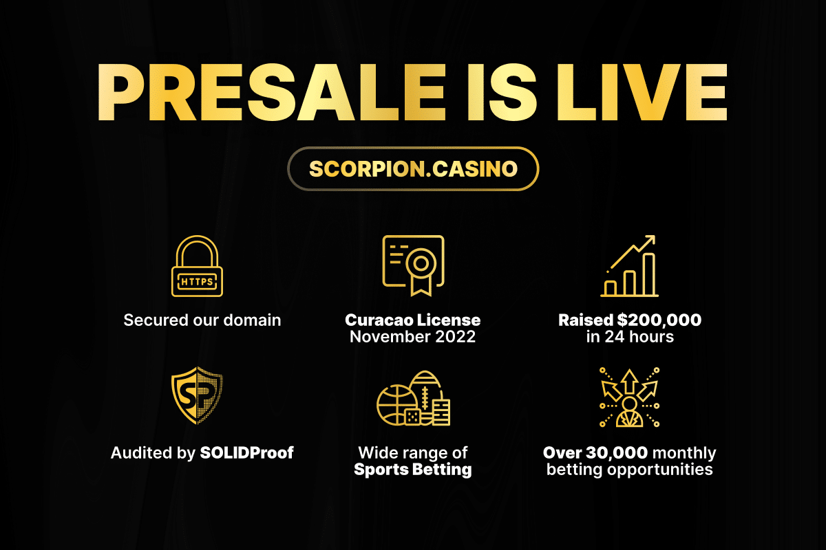 Scorpion Casino: Crypto Presale Dark Horse Poised for 100x Gains