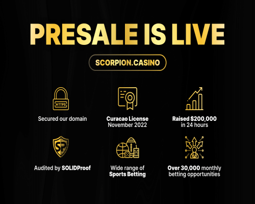 Scorpion Casino: Crypto Presale Dark Horse Poised for 100x Gains