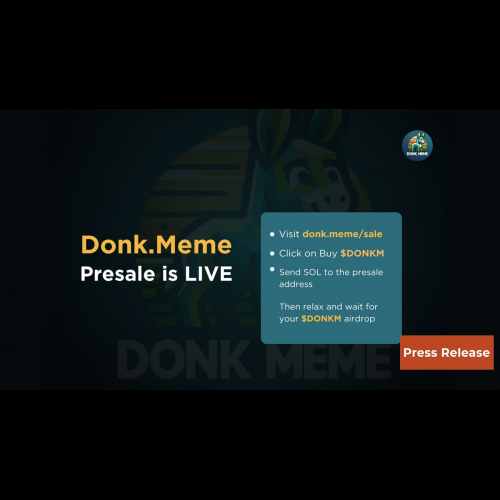 Donk.Meme: 革命的な Solana Meme トークンが予約販売記録を破り、1 週間で 60 万ドル以上を調達