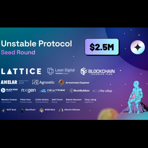 Unstable Protocol Makes Waves in Liquid Staking with $2.5M Seed Funding