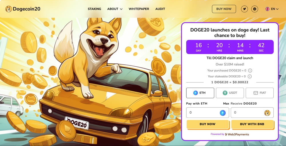 Dogecoin20: 목적이 있고 지속적인 밈 코인 혁명