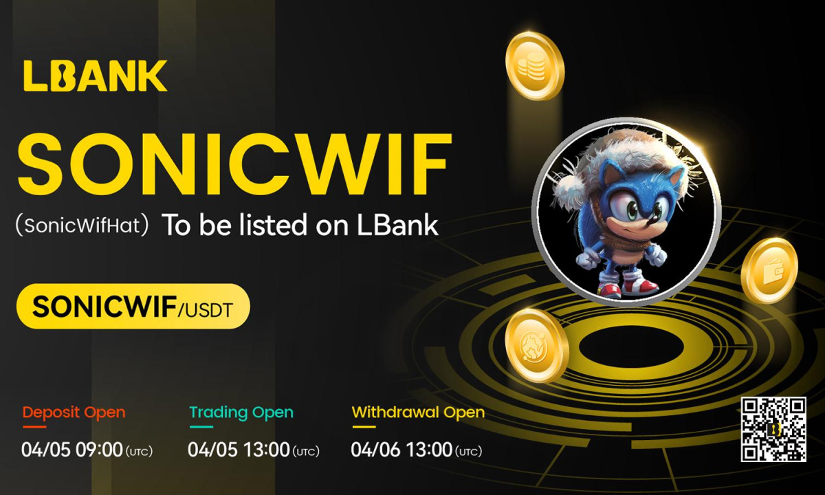 LBank Exchange wird den Sonic Wif Hat (SONICWIF)-Token am 5. April 2024 auflisten