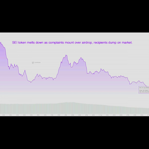 Sei 區塊鏈空投令人失望，代幣價值暴跌
