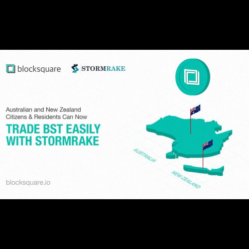 オーストラリアとニュージーランドの投資家は、Stormrake 暗号通貨ブローカーとの Blocksquare Token (BST) 取引に簡単に参加できます