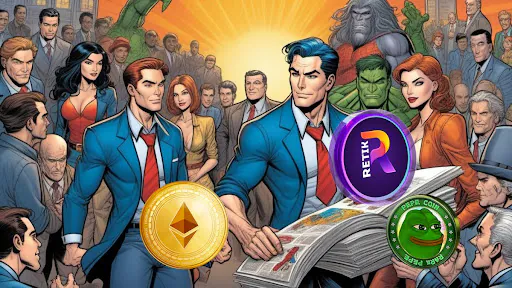 Three Cryptocurrencies Set to Shape the Industry: Pepe Coin, Ethereum, and Retik Finance Poised for Domination