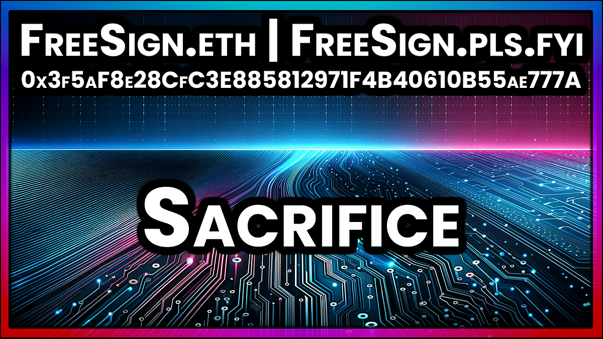 Campagne PulseChain « Sacrifice for Freedom » : appel à la décentralisation et à la liberté d'expression