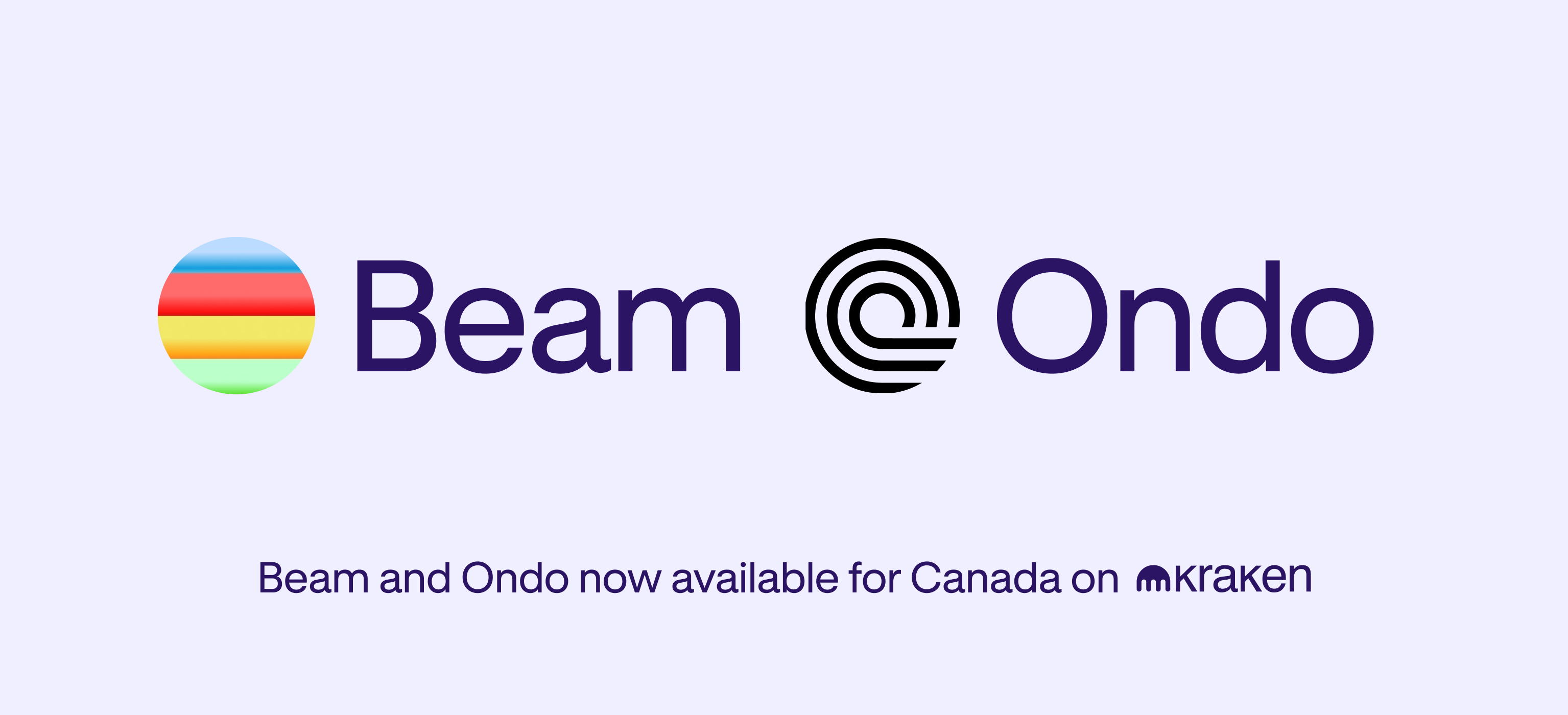 Kraken 新增 Beam (BEAM) 和 Ondo (ONDO) 在加拿大進行交易