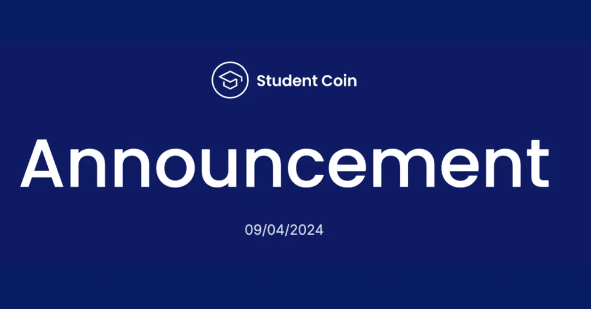 StudentCoin 宣布全面的代幣兌換計劃和專案關閉