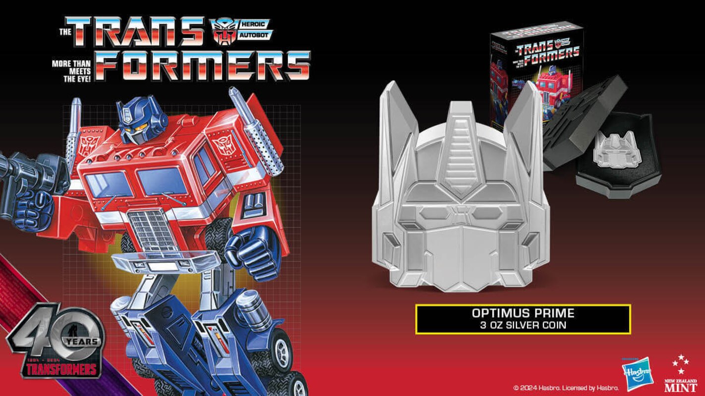 Feiern Sie den 40. Jahrestag von Transformers mit der Optimus Prime Silver Icon Coin