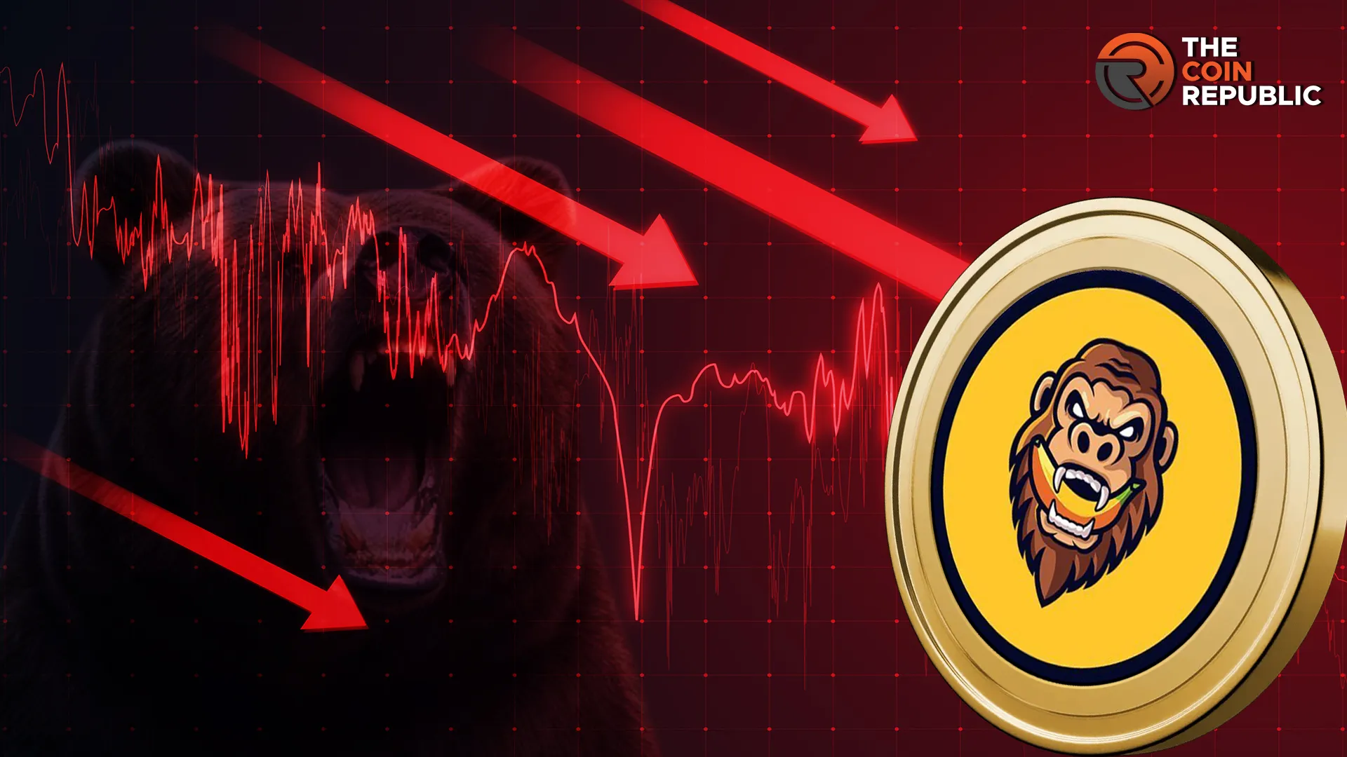 Gorilla Cryptocurrency Tumbles: Bearish Signals Signal Potential for Deeper Decline