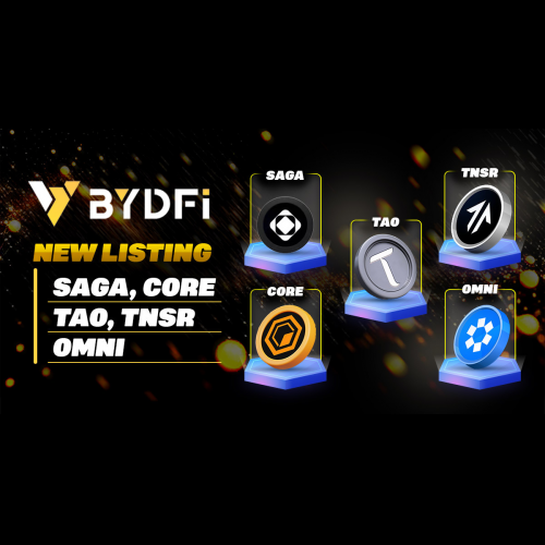 BYDFi 通过 $SAGA、$TNSR、$CORE、$OMNI 和 $TAO 扩展加密货币投资组合