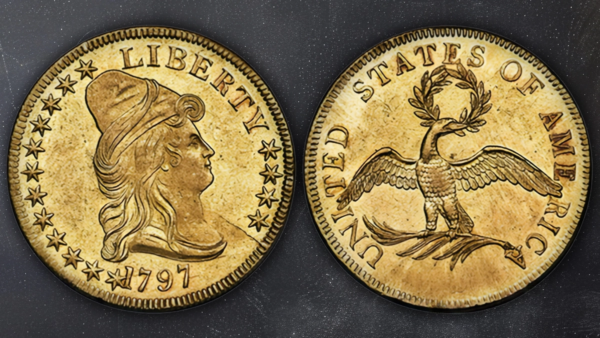 1797 年帶帽半身鷹：美國貨幣的珍貴文物
