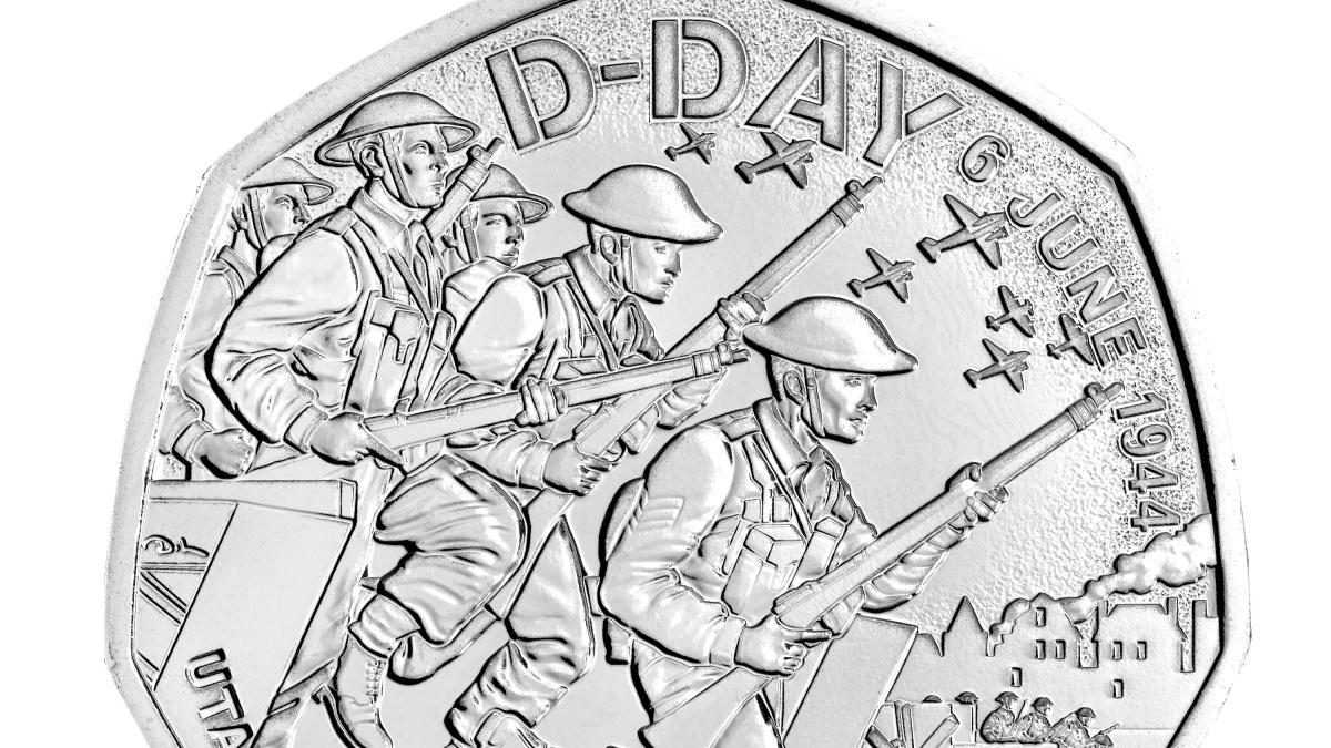 Royal Mint gibt anlässlich des 80. Jahrestages des D-Day eine Gedenkmünze heraus