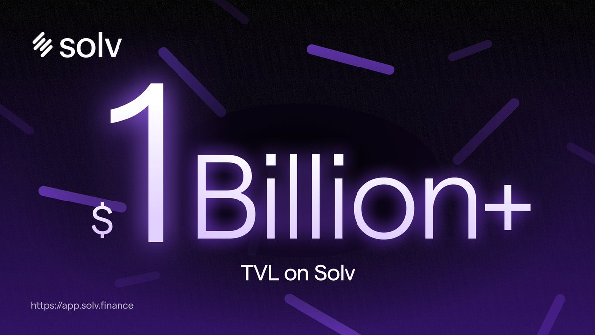 Le protocole Solv dépasse le milliard de dollars en TVL, devenant ainsi le 32e plus grand protocole DeFi