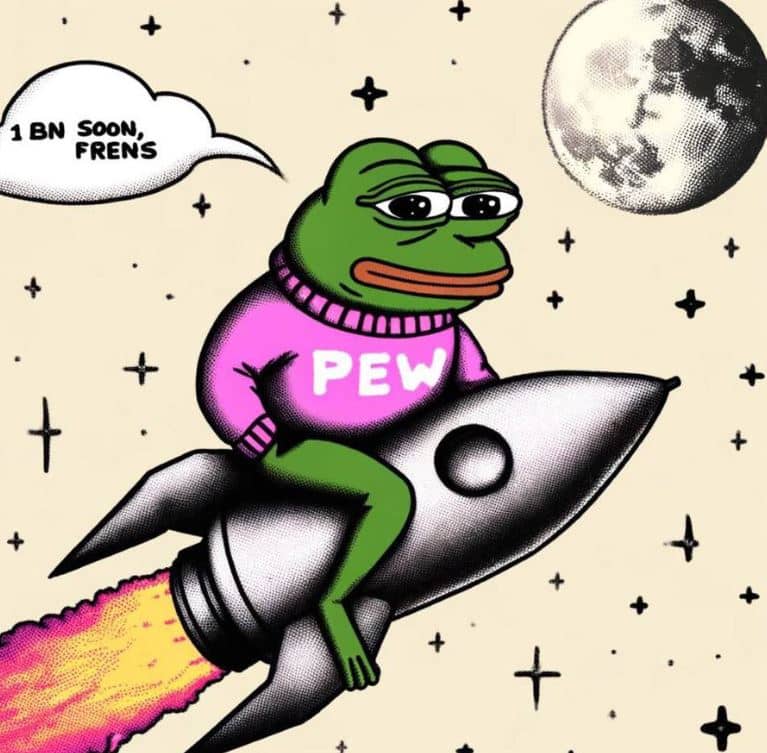 DOGEVERSE 預售結束，Pepe In A Memes World (PEW) 價格飆升 402%