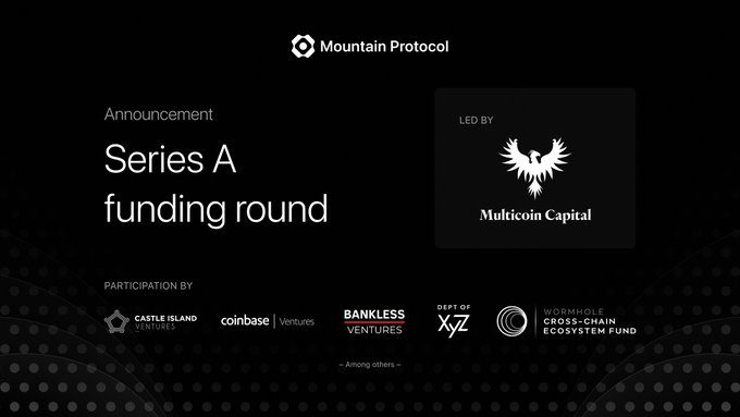 Mountain Protocol Raises $8M Series A Led by Multicoin Capital to Scale Its USDM Yield-Earning Stablecoin