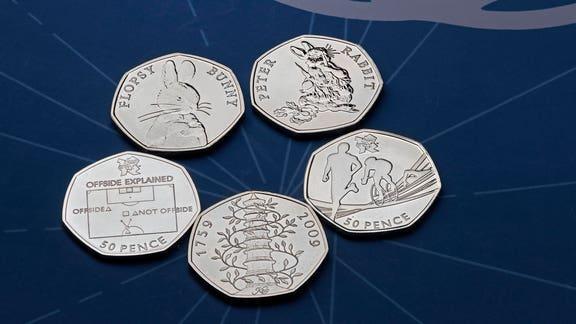 Die Royal Mint enthüllt ihre zehn seltensten 50-Pence-Münzen, die derzeit im Umlauf sind