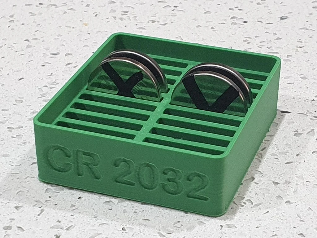 Small 10 piece tray for CR 2032 Coin Batteries