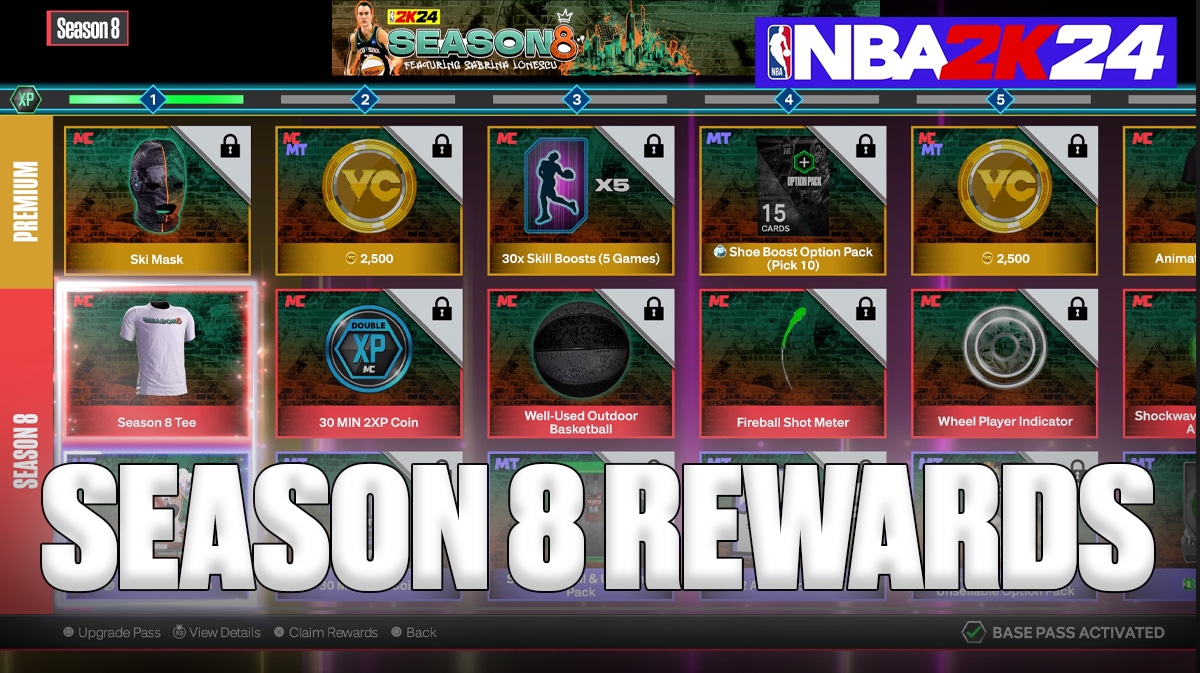 NBA 2K24 Season 8 Rewards For MyTEAM & MyCAREER