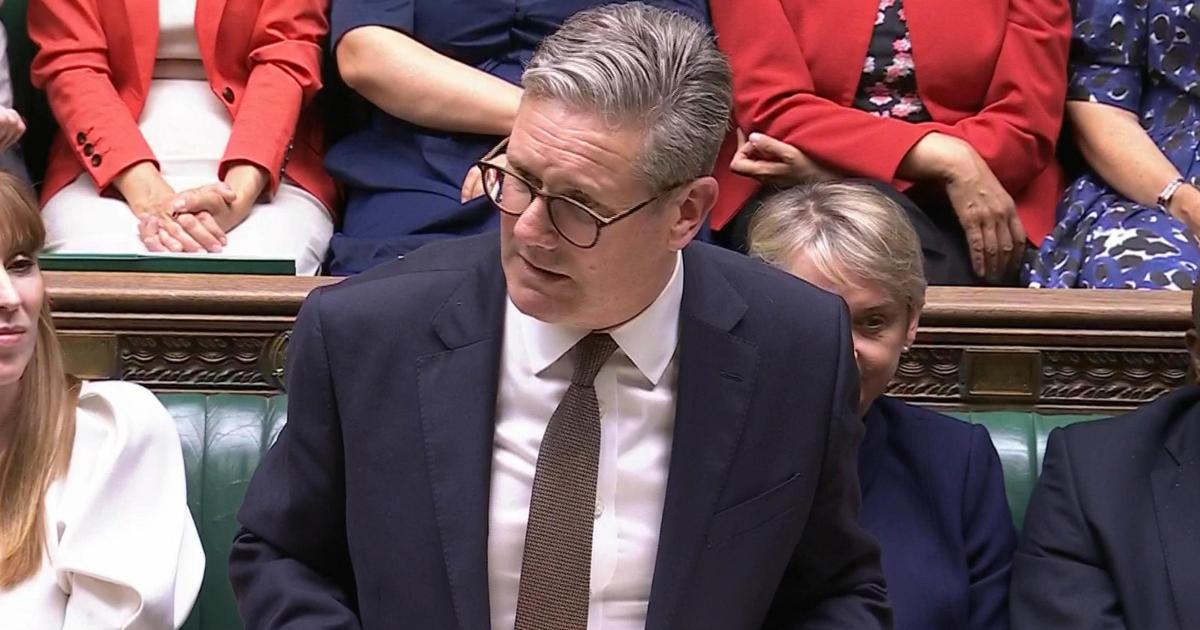 Sir Keir Starmer gives Commons speech after being greeted by standing ovation from Labour benches