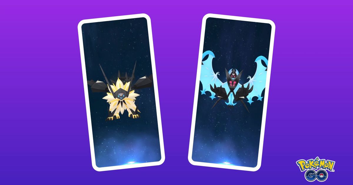 Pokémon GO で黄昏のたてがみのネクロズマと暁の翼のネクロズマを入手する方法