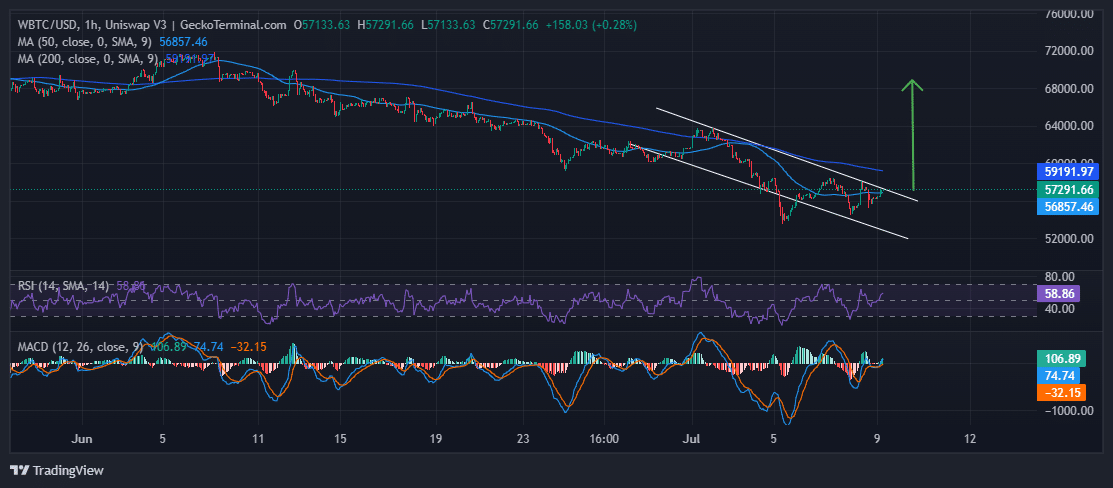 Bitcoin (BTC) Price Prediction: BTCUSD Set For A Surge Over The Falling Channel