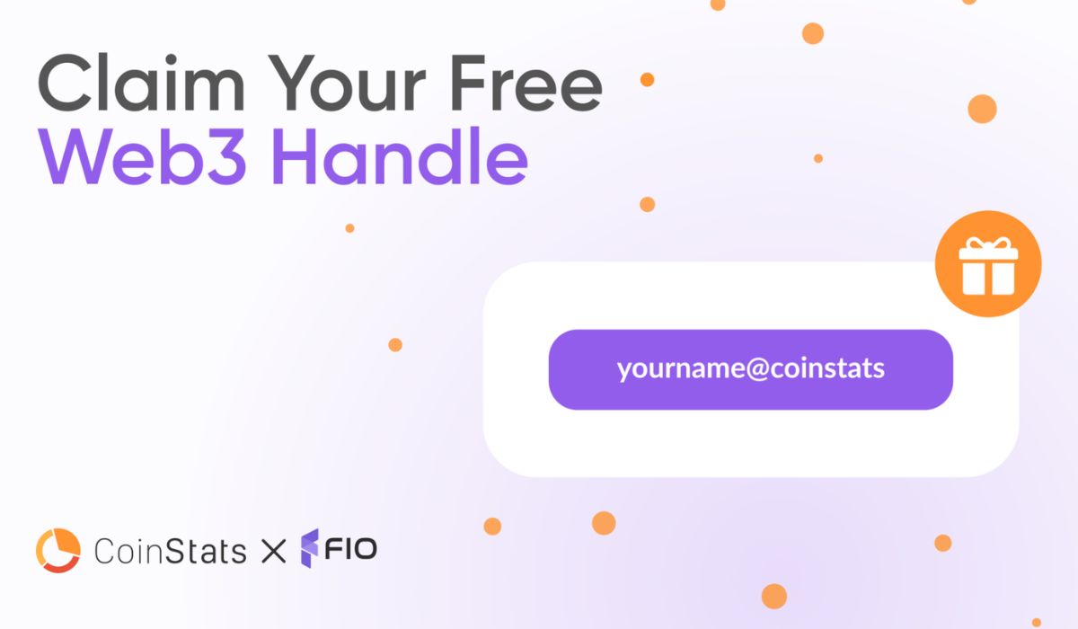 CoinStats Integrates FIO Protocol, Allowing Users to Claim Free Web3 Handles